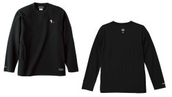 画像1: 【BIGサイズ対応商品】 見木友哉ｘGRANDE.F.Pコラボ.TOMOYA.シルエット刺繍長袖Tシャツ　ブラック