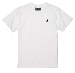 画像1: 【ジュニア〜BIGサイズ対応商品】 見木友哉ｘGRANDE.F.Pコラボ.TOMOYA.シルエット刺繍Tシャツ　ホワイト