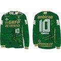 【ジュニア〜BIGサイズ対応商品】 見木友哉ｘGRANDE.F.Pコラボ.TOMOYA・NO.10昇華転写サポートプラシャツ.長袖　グリーン