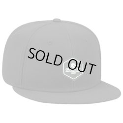 画像1: GRANDE.F.Pヘキサゴン.シリコンラバーフラットバイザーキャップ ブラック