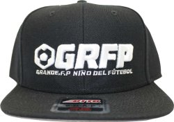 画像3: GRFP.3D刺繍フラットバイザーキャップ　ブラックｘホワイト