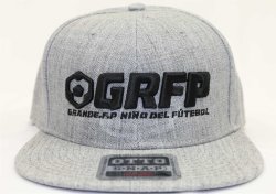 画像3: GRFP.3D刺繍フラットバイザーキャップ　ヘザーグレーｘブラック