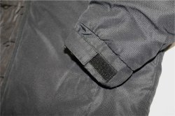 画像6: 【BIGサイズ対応】GRFP.パネルプリント.フーデッド.ウォーマーハーフジャケット   ブラックxホワイト