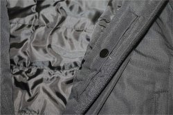 画像5: 【BIGサイズ対応】GRFP.パネルプリント.フーデッド.ウォーマーハーフジャケット   ブラックxホワイト