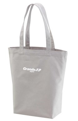 画像1: Grande.F.P.コットンキャンバス.レギュラートートバッグ　ライトグレー
