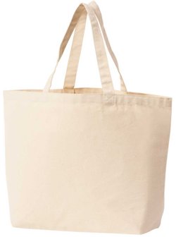画像2: ヘキサゴン.コットンキャンバスBIGトートバッグ　ナチュラルｘホワイト