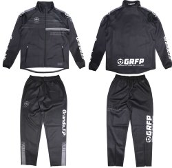 画像9: 【BIGサイズ対応】昇華転写.シャドーボーダーハイパージャージジャケット ブラック