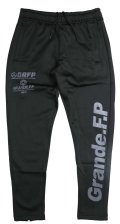 【BIGサイズ対応】Grande.f.p.LIMITEDトレーニングジャージロングパンツ　ブラックｘグレー