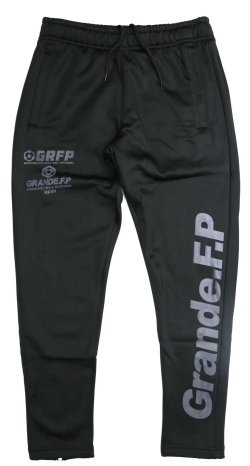画像1: 【BIGサイズ対応】Grande.f.p.LIMITEDトレーニングジャージロングパンツ　ブラックｘグレー