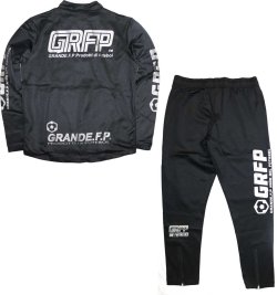 画像5: 【BIGサイズ対応】GRFP.ストレッチジャージ.ロングパンツ ブラックxガンメタル