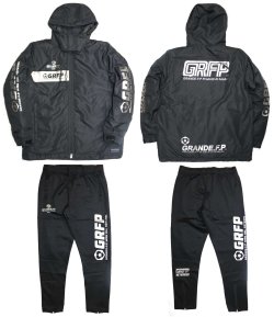 画像6: 【BIGサイズ対応】GRFP.ストレッチジャージ.ロングパンツ ブラックxガンメタル