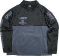 【BIGサイズ対応】Grande.f.p.LIMITEDトレーニングハーフジップジャージジャケット　ブラックｘグレー