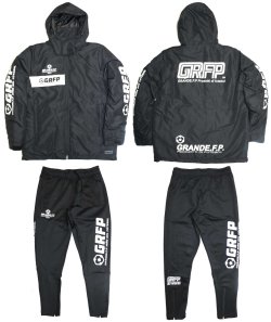 画像6: 【BIGサイズ対応】GRFP.ストレッチジャージ.ロングパンツ ブラックxホワイト