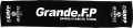 Grande.F.P.LIMITED.マフラータオル　ブラックｘホワイト