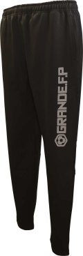 【ジュニア対応】GRANDE.F.P プロト.２－ウェイス.ストレッチジャージ.ジップパンツ　ブラックｘブラック