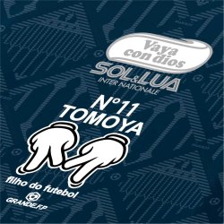 画像10: 【完全予約販売】【ジュニア〜BIGサイズ対応商品】 見木友哉xGRANDE.F.Pコラボ.TOMOYA・NO.11.昇華転写サポートプラシャツ.半袖 ネイビー