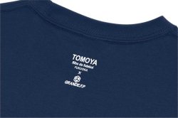 画像7: 【完全予約販売】【ジュニア〜BIGサイズ対応商品】 ｘ見木友哉コラボ.TOMOYA・Mマーク.銀糸刺繍.サポートコットン半袖Tシャツ　ネイビー