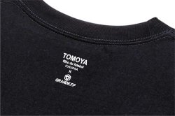 画像7: 【完全予約販売】 【ジュニア〜BIGサイズ対応商品】ｘ 見木友哉コラボ.TOMOYA・Mマーク.銀糸刺繍.サポートコットン半袖Tシャツ　ブラック