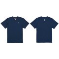 【先行予約販売：お届け日指定不可.2025年6月中旬〜6月下旬発売〜お届け商品】 【ジュニア〜BIGサイズ対応商品】 見木友哉ｘGRANDE.F.Pコラボ.TOMOYA・Mマーク.銀糸刺繍.サポートコットン半袖Tシャツ　ネイビー