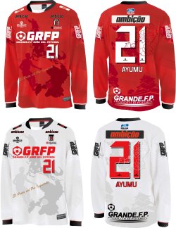 画像12: 【完全予約販売：ご注文から、3〜4週間後にお届け商品.お届け指定日不可】【ジュニア〜BIGサイズ対応商品】豊田歩ｘGRANDE.F.Pコラボ.AYUMU・NO.21昇華転写サポートプラシャツ.長袖　ホワイト