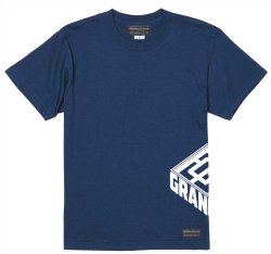 画像1: 【先行予約販売：お届け日指定不可.2025年6月中旬〜6月下旬発売〜お届け商品】 【ジュニア〜BIGサイズ対応商品】ゆってぃチャンネルｘGRANDE.F.P.コラボ.アンダーアームロゴ.半袖T　インディゴブルー
