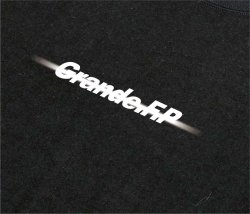 画像5: Grande.F.Pブラッシングロゴ.ルーズフィット長袖Tシャツ　ブラックｘホワイト