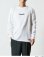 画像5: Grande.F.Pブラッシングロゴ.ルーズフィット長袖Tシャツ　ホワイトｘブラック