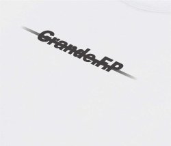 画像5: Grande.F.Pブラッシングロゴ.ルーズフィット長袖Tシャツ　ホワイトｘブラック