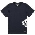 【先行予約販売：お届け日指定不可.2025年6月中旬〜6月下旬発売〜お届け商品】 【ジュニア〜BIGサイズ対応商品】ゆってぃチャンネルｘGRANDE.F.P.コラボ.アンダーアームロゴ.半袖T　ブラック