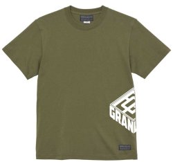 画像1: 【先行予約販売：お届け日指定不可.2025年6月中旬〜6月下旬発売〜お届け商品】 【ジュニア〜BIGサイズ対応商品】ゆってぃチャンネルｘGRANDE.F.P.コラボ.アンダーアームロゴ.半袖T　オリーブ