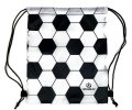 GRANDE.F.P.サッカーボール柄ランドリーBAG　ホワイトｘブラック