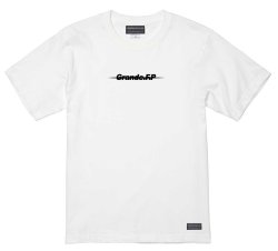 画像2: 【BIGサイズ対応商品】Grande.F.Pブラッシングロゴ.プレミアムコットン半袖Tシャツ　ホワイトｘブラック