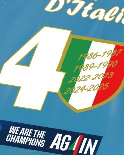 画像5: 【完全予約販売：お届け日指定不可】【BIGサイズ対応商品】Campioni D’Italia 2024-2025.Napoli.昇華転写チャンピオンTシャツ　ナポリスカイブルー