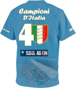画像3: 【完全予約販売：お届け日指定不可】【BIGサイズ対応商品】Campioni D’Italia 2024-2025.Napoli.昇華転写チャンピオンTシャツ　ナポリスカイブルー