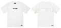 【BIGサイズ対応商品】Grande.F.Pブラッシングロゴ.プレミアムコットン半袖Tシャツ　ホワイトｘブラック