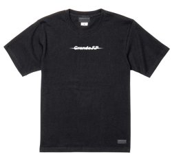画像2: 【BIGサイズ対応商品】Grande.F.Pブラッシングロゴ.プレミアムコットン半袖Tシャツ　ブラックｘホワイト
