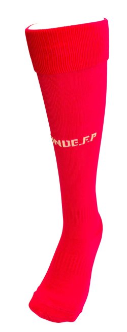 画像2: GRANDE.F.P　ベーシックフットボールソックス 　レッドｘホワイトｘブラック