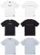 画像5: 【BIGサイズ対応商品】Grande.F.Pブラッシングロゴ.プレミアムコットン半袖Tシャツ　フロストブルー（スカイグレー）ｘホワイト