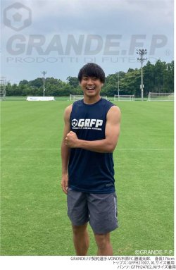 画像3: 【BIGサイズ対応】GRFP.ドライストレッチノースリーブシャツ ロイヤルブルーxホワイト