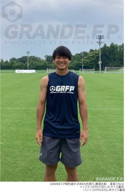 画像4: 【BIGサイズ対応】GRFP.ドライストレッチノースリーブシャツ ロイヤルブルーxホワイト