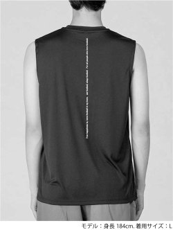 画像6: 【BIGサイズ対応】Grande.F.P.ストレッチノースリーブシャツ　ブラックｘホワイト