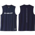 【BIGサイズ対応】Grande.F.P.ストレッチノースリーブシャツ　ネイビーｘホワイト