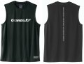 【BIGサイズ対応】Grande.F.P.ストレッチノースリーブシャツ　ブラックｘホワイト