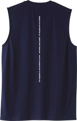 画像3: 【BIGサイズ対応】Grande.F.P.ストレッチノースリーブシャツ　ネイビーｘホワイト