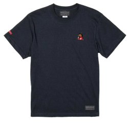 画像1: 【先行予約販売：お届け日指定不可.2025年9月上旬〜9月中旬.　お届け商品】 【ジュニア〜BIGサイズ対応商品】ｘ豊田歩コラボ.「コーヒーブレイク暴れ馬くん」サポートコットン半袖Tシャツ　ブラック