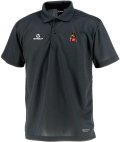 【完全予約販売：お届け日指定不可.2025年9月上旬〜9月中旬.　お届け商品】 【ジュニア〜BIGサイズ対応商品】ｘ豊田歩コラボ.「コーヒーブレイク暴れ馬くん」サポートドライメッシュ半袖ポロシャツ　ブラック