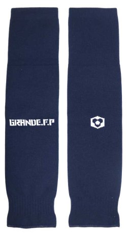 画像1: GRANDE.F.P　ベーシックカーフソックス（セパレートソックス） 　ネイビーｘホワイト
