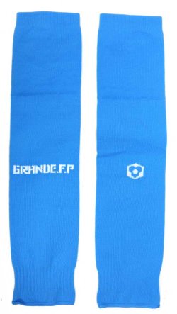 画像1: GRANDE.F.P　ベーシックカーフソックス（セパレートソックス） 　ターコイズブルーｘホワイト