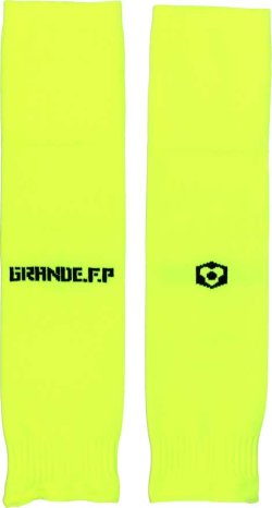 画像1: GRANDE.F.P　ベーシックカーフソックス（セパレートソックス） 　蛍光イエローｘブラック