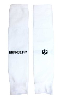 画像1: GRANDE.F.P　ベーシックカーフソックス（セパレートソックス） 　ホワイトｘブラック